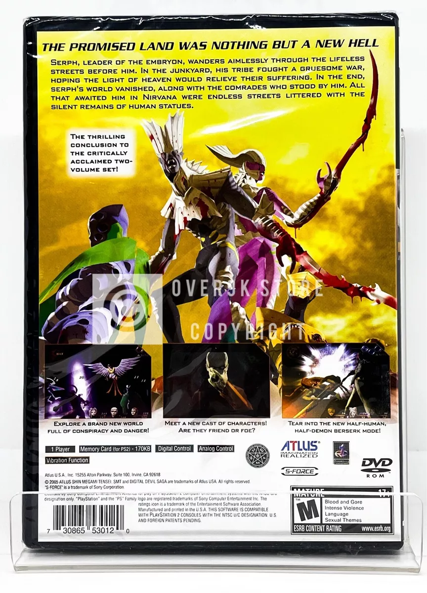 jogo shin megami tensei digital devil saga 2 ps2 orig. NOVO