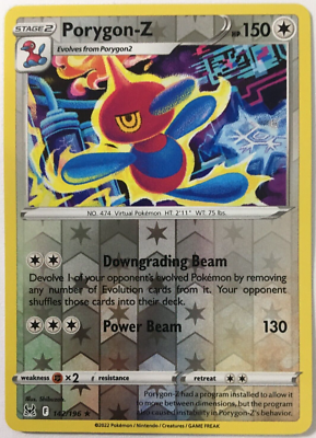 画像 POKEMON PORYGON-Z 142/196 LOST ORIGIN RARE REVERSE HOLO NEAR MINT