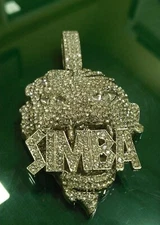 Simba Lion King Pendant 316 Stainless Steel Simulated Diamond No Chain