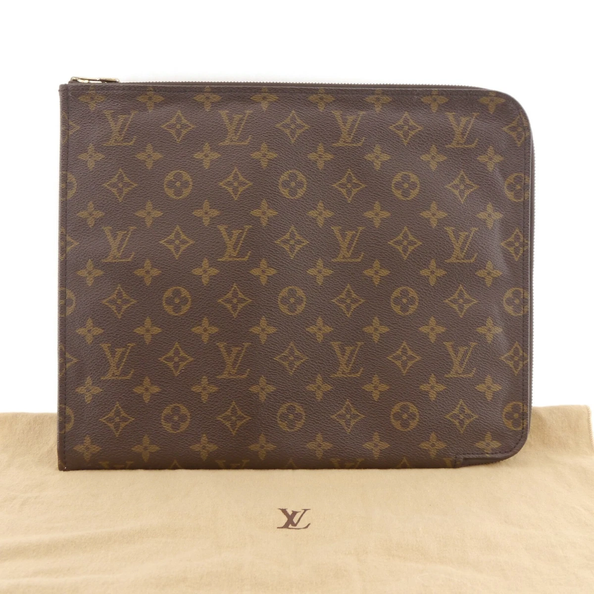 Authentic LOUIS VUITTON Poche Documents Briefcase Monogram Canvas M53456  #f72618