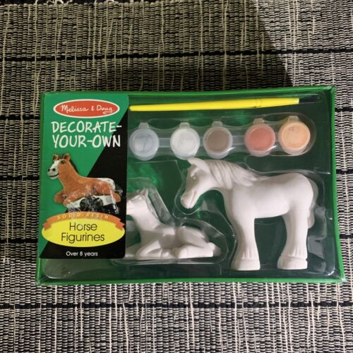 Melissa & Doug Resin Horse Figurines Kit Paint/Decorate Your-Own New Sealed New! - Afbeelding 1 van 7