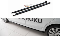 CUP Seitenschweller AnsäTze Schwarz FüR Skoda Octavia MK4 Skirts Schweller V1