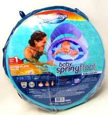 Swimways Baby Spring Float Sun Canopy 9-24 months Purple Infant Float-New