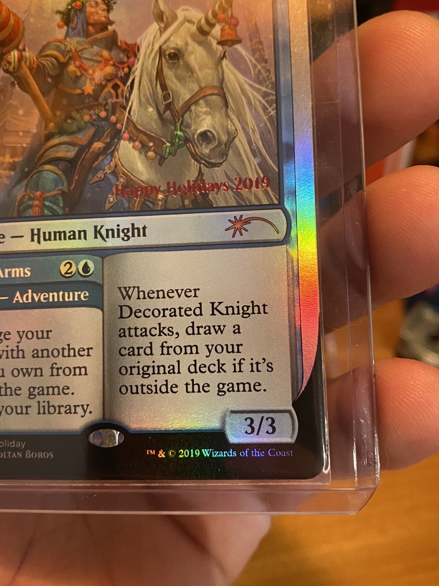 マジック：ザ・ギャザリング Decorated Knight 🌀Magic holiday promo card *Decorated knight exclusive hobby