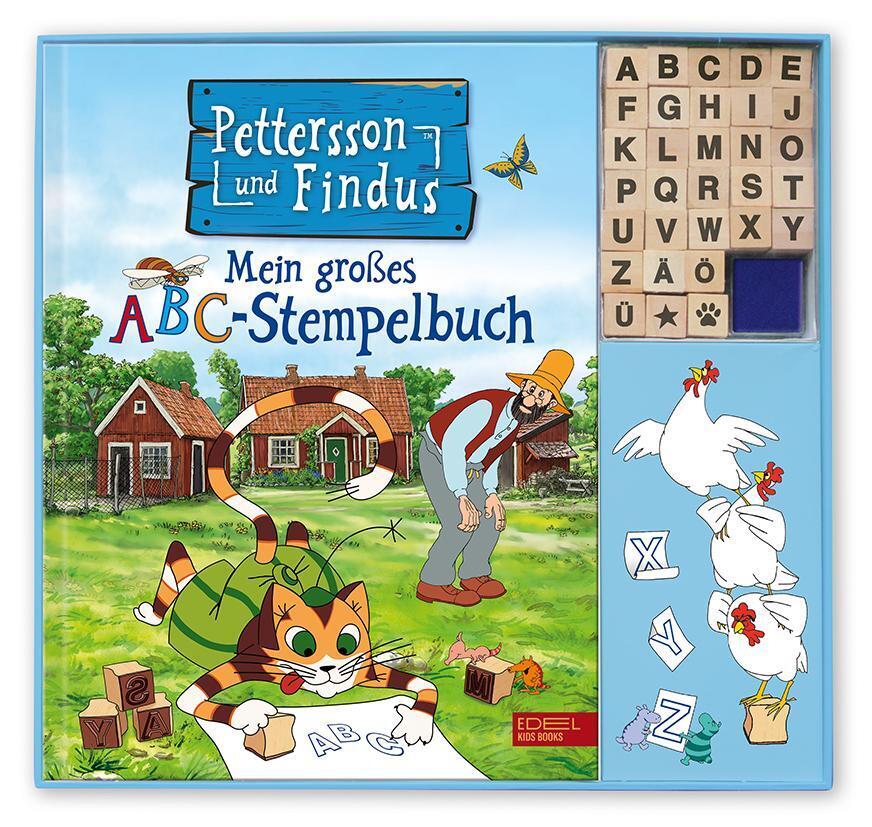 Thumbnail - Pettersson Und Findus: Mein Großes Abc-stempelbuch | Sven Nordqvist
