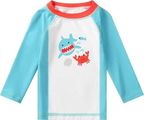 Nuovo set squalo sole e nuoto UV SKINZ ragazzi 3 pezzi protezione UPF 50+ 9-18 mesi - Foto 2 di 4