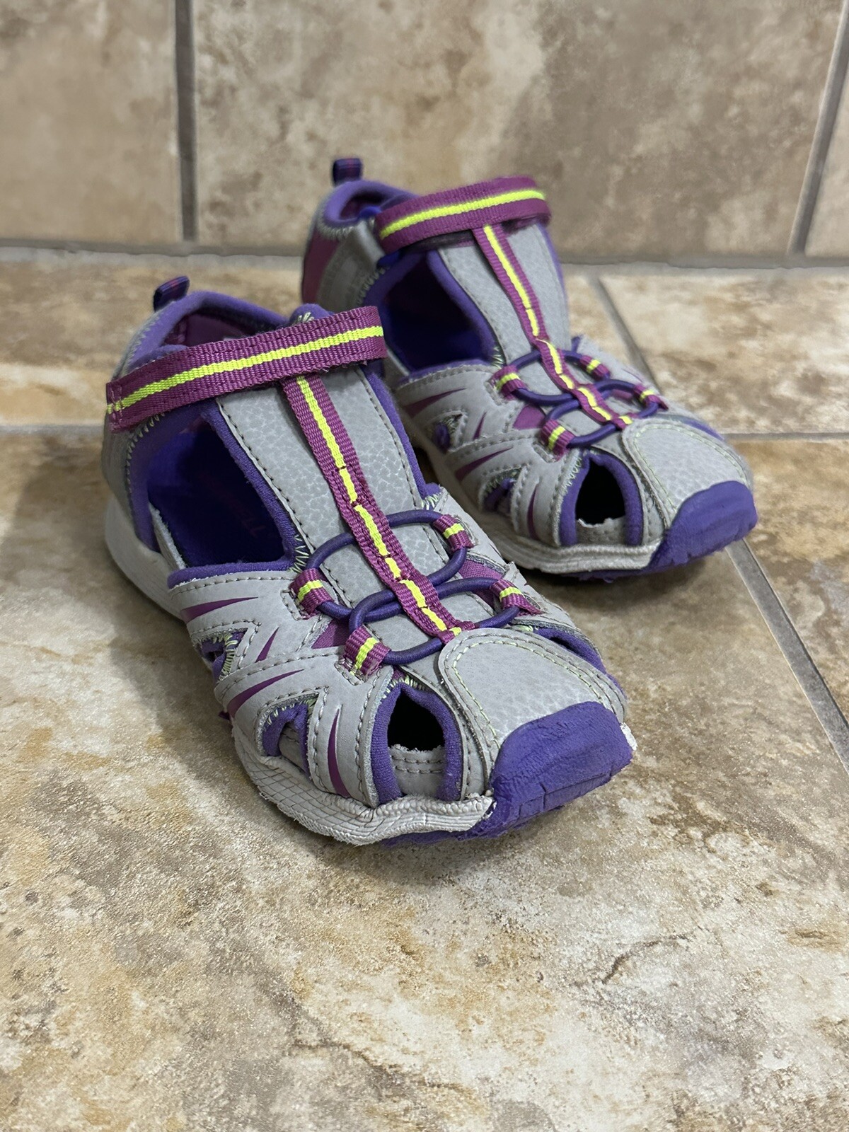 Sandali Merrell Hydro Hiker bambini taglia 10 M impermeabili gancio anello viola KS 1 15