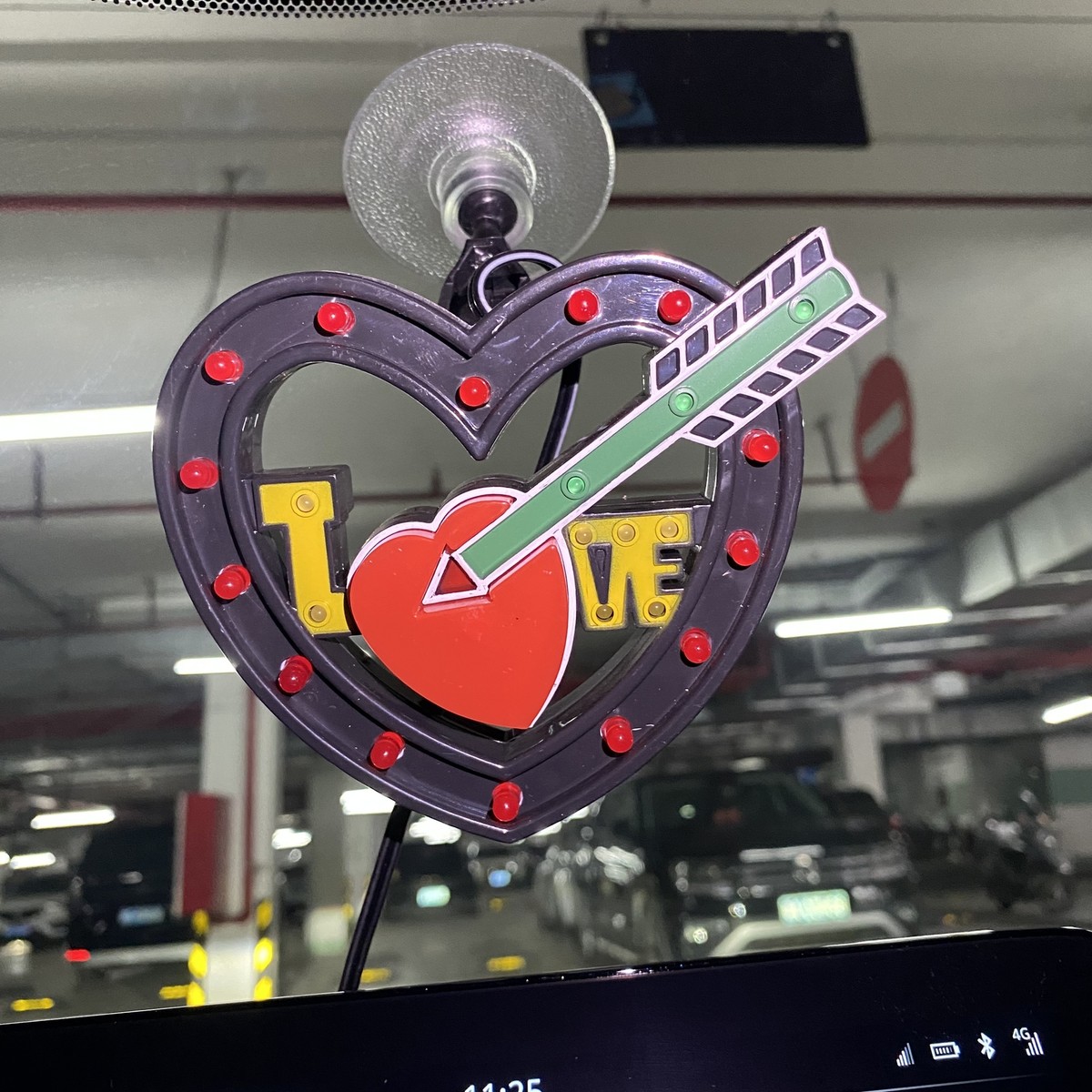 Love Story ハート型ランプ 12V LED Atmosphere Flickering Strobe Heart Light RGB Colorful Lamp