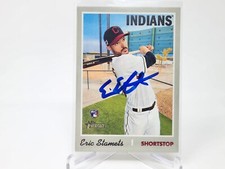 2019 Topps Heritage #514 Eric Stamets Indians RC Rookie Auto Signed COA