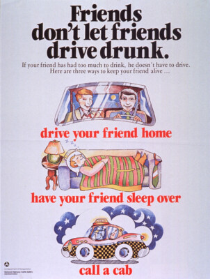 DON'T LET A FRIEND DRIVE DRUNK *2X3 FRIDGE MAGNET* AFIS POSTER PROPAGANDA USA