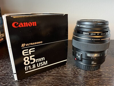 Canon EF 85mm f/1.8 USM Ultrasonic Telephoto Prime Lens Made in Japan