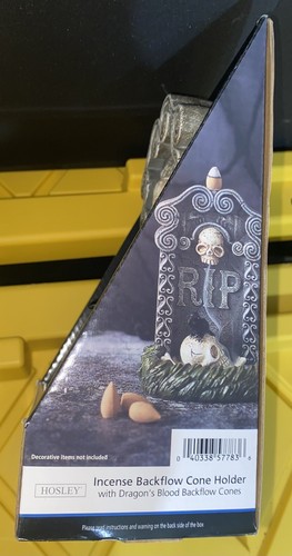 Holsey Halloween Resin RIP TOMBSTONE BACKFLOW INCENSE CONE BURNER - Picture 7 of 9