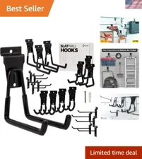 Premium Slatwall Accessories: 20 Heavy Duty Hooks for Efficient Garage Storage