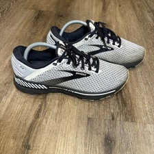 Brooks Adrenaline GTS 22 Shoes Mens 8 Black Gray White Road Running Support