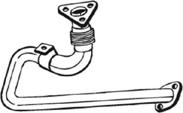 Bosal Abgasrohr 785-039 FüR Toyota Land Cruiser LJ70_ LJ73_ LJ70RV-image