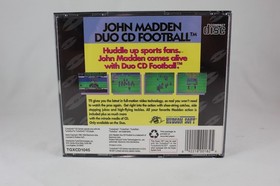 John Madden Duo CD Football TurboGrafx-CD, 1993 Authentic & Complete