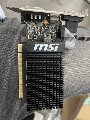 MSI NVIDIA GeForce GT 710 1GB DDR3 Graphics Card (GT 710 1GD3H LPV1)