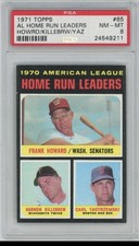 1971 Topps - League Leaders Carl Yastrzemski, Harmon Killebrew, Frank Howard #65