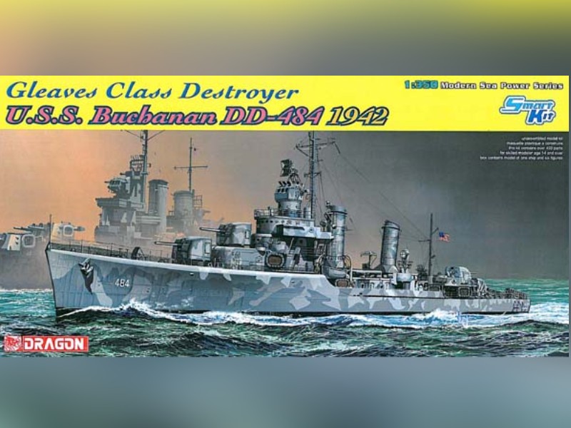 Maquette DRAGON USS Buchanan DDG-484 échelle 1/350 pour projet de diorama militaire naval