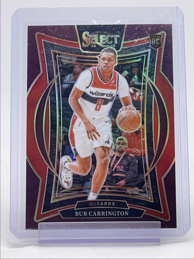 BUB CARRINGTON 2024-25 SELECT CONCOURSE ROOKIE MAROON PRIZM RC /175 Q5540