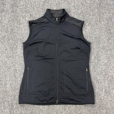 Nike Jacket Womens Medium Black Sleeveless Full Zip Windbreaker Vest 231311-010