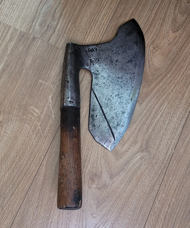 Hache Ancienne De Sabotier – Outil Vintage, Réf N°95, Occasion