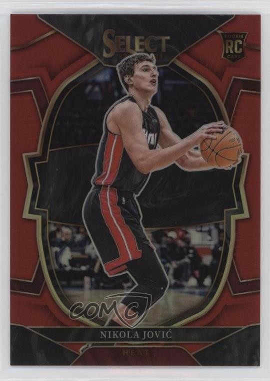 2022-23 Panini Select Concourse Red Prizm /199 Nikola Jovic #91 1j5e