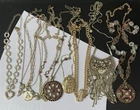 Barse Avon Etc Lot of 10 Vtg To Costume Jewelry Necklaces Long Some Signed