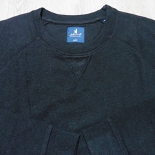 JOHNNIE-O Mens L LARGE SWEATSHIRT CREWNECK FREEMAN BLACK PULLOVER GOLF