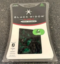 Black Widow Classic Soft Spikes Cleats Fast Twist quantity of 20 Opened Package