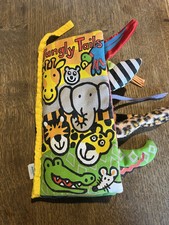 JELLYCAT JUNGLY TAILS & FLUFFY ANIMAL BABY BOOK
