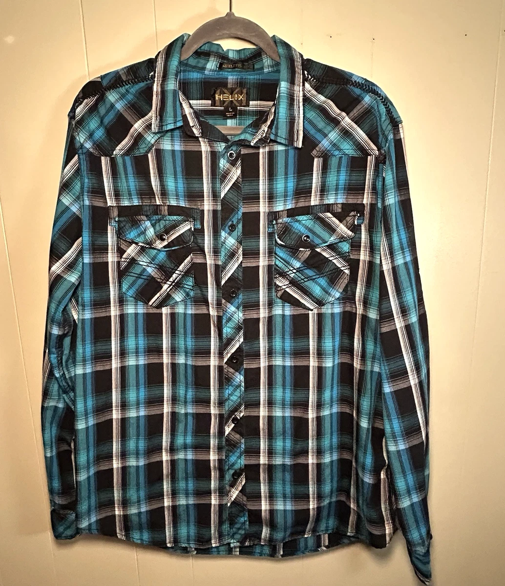 Helix Casual Button-Down Shirts for Men for sale | eBay
