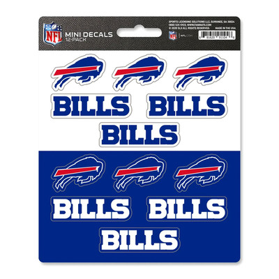 Buffalo Bills NFL Vinyl Die-Cut Sticker Set / Decal Sheet *Fanmats