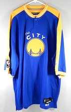 San Francisco Warriors 1966-67 Reebok Hardwood Classics Warm Up Shirt Blue 4XLT