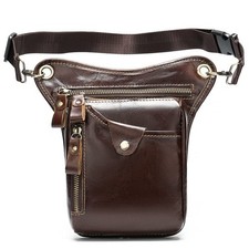 Leather Waist Pack Drop Leg Bag for Men Women Multi-Purpose Motorcycle Bike O...