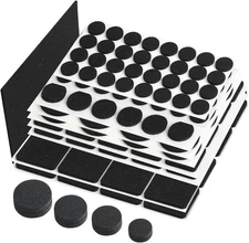 Felt Furniture Pads 123 PCS, Premium Wood Floor Protectors for Hardwood