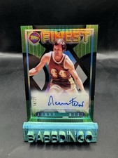 2023-24 Topps Finest - Flashback Autographs Jerry West Black Refractor /25