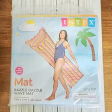 Intex Razzle Dazzle Wave Mat Pool Inflatable New 72 X 27