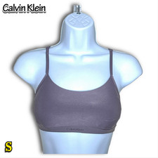 NWT Calvin Klein Women's S Form To Body Lightly Lined Bralette Bra QF7554 Purple