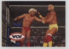 1995 CARDZ WCW Main Event Adversaries Ric Flair Hulk Hogan #69