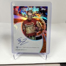 WWE Universe Tyler Breeze 2025 Orange Warp Auto 07/25