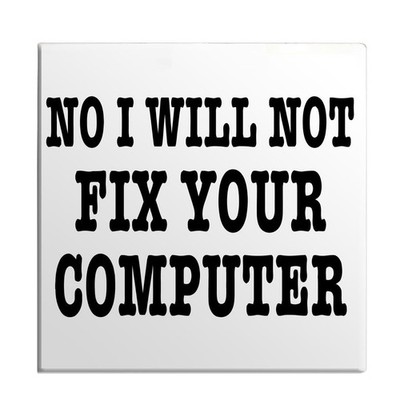 Fix Your Computer Technician Comic Joke Cool Gift Refrigerator Fridge Magnet