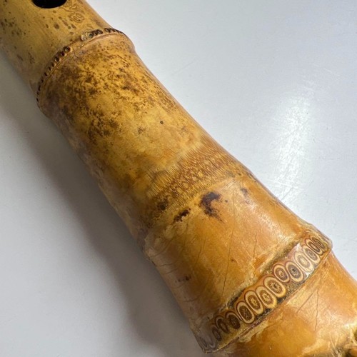 Japanese Instrument Shakuhachi 25.9inch vertical bamboo flute with Sign - Picture 9 of 10