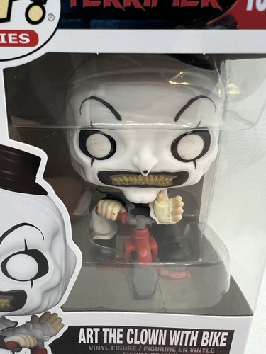 Funko Pop Vinyl Movies Art the Clown 1590 With Bike 1591 Terrifier Figure New - Foto 10 di 15