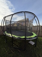 Trampoline Oval With Safety Net 15FT x 10FT LARGE Heavy Duty Gift for Kids NEW