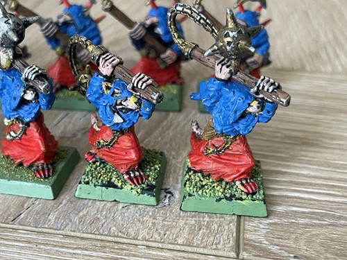 Warhammer Fantasy 10x Skaven Plague Censer Bearer Metal Games Workshop 1993 - Picture 3 of 13