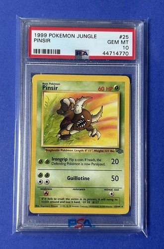 Pinsir (Unlimited) graded PSA 10 for sale on eBay