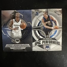 2021-22 Panini Mosaic Epic Performers #8 Dirk Nowitzki + Ja Morant