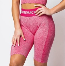 SUPREMACY CORE CYCLING SHORTS IN BRIGHT PINK - SIZE: L (12-14) RRP �70