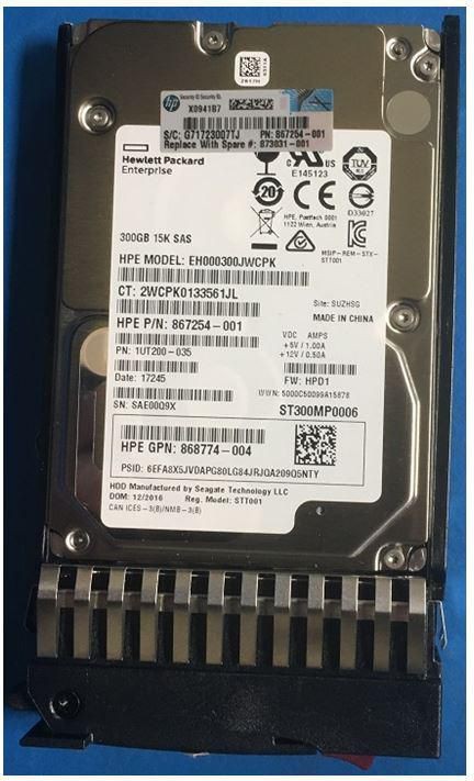 Hewlett Packard Enterprise 873031-001 HDD 300GB 12G 15K SFF SAS